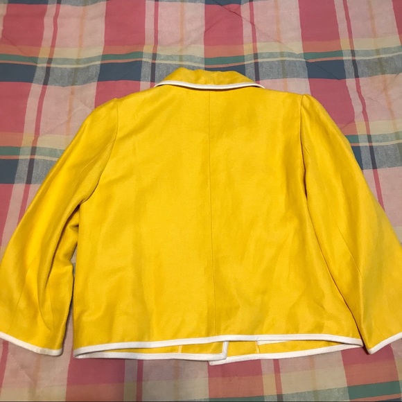 Kate Spade Valerie Jacket Daffodil Yellow Size 8 - Picture 6 of 7
